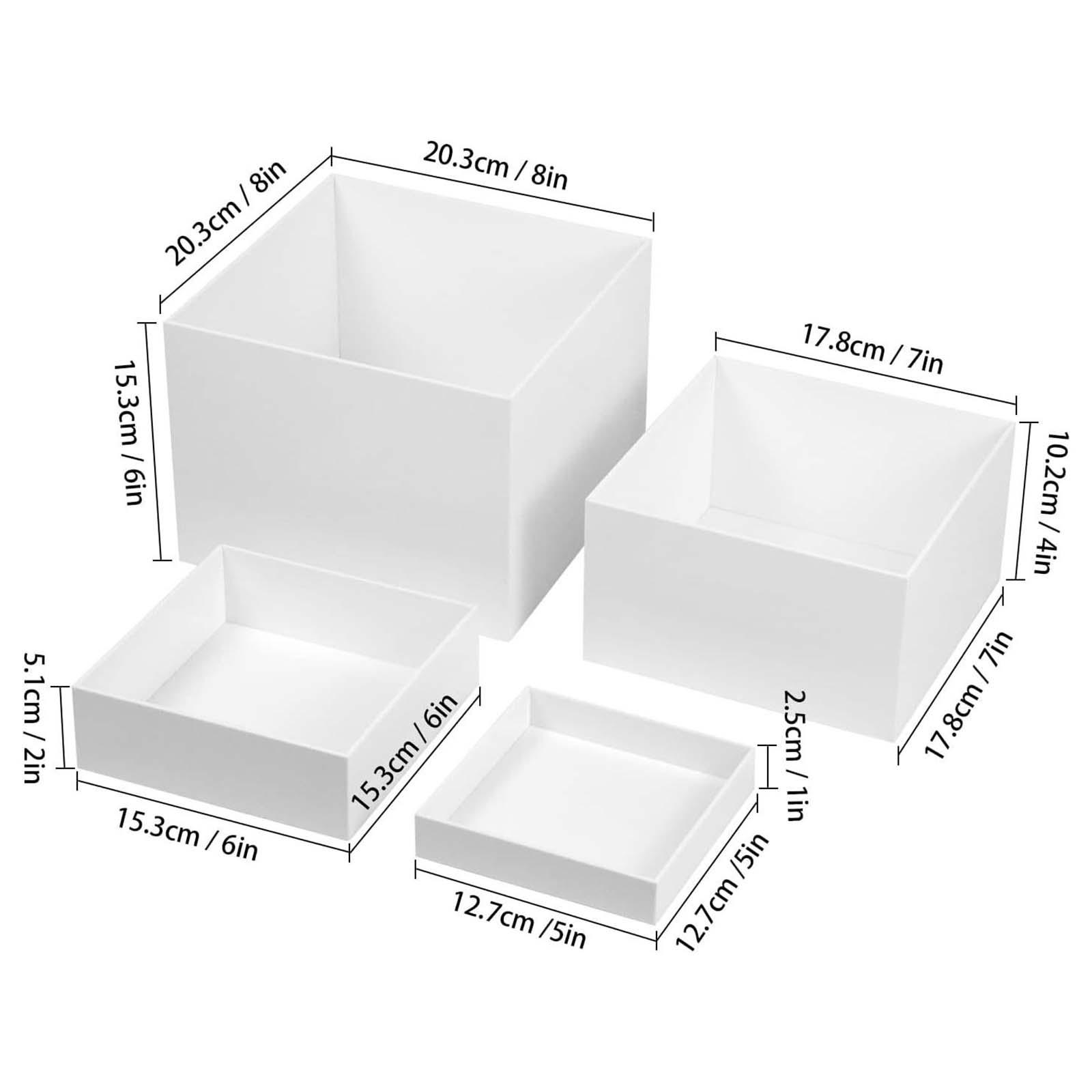 Display Risers Set - 4 Pieces Buffet Riser Acrylic Risers
