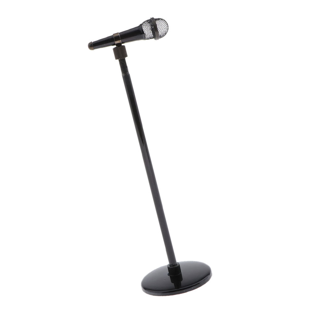 Miniature Microphone Model Met - Action Figure Stand 评论和价格