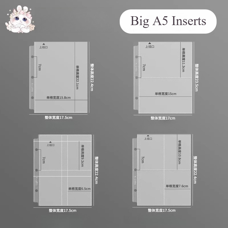 MEET YX 10pcs Big A5 Binder Lo - Card Penny Sleeve 评论和价格