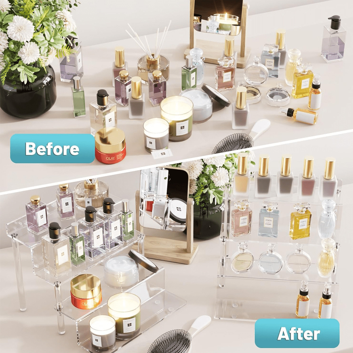 Acrylic Riser Display Stand,4  - Pop Display Shelf 评论和价格